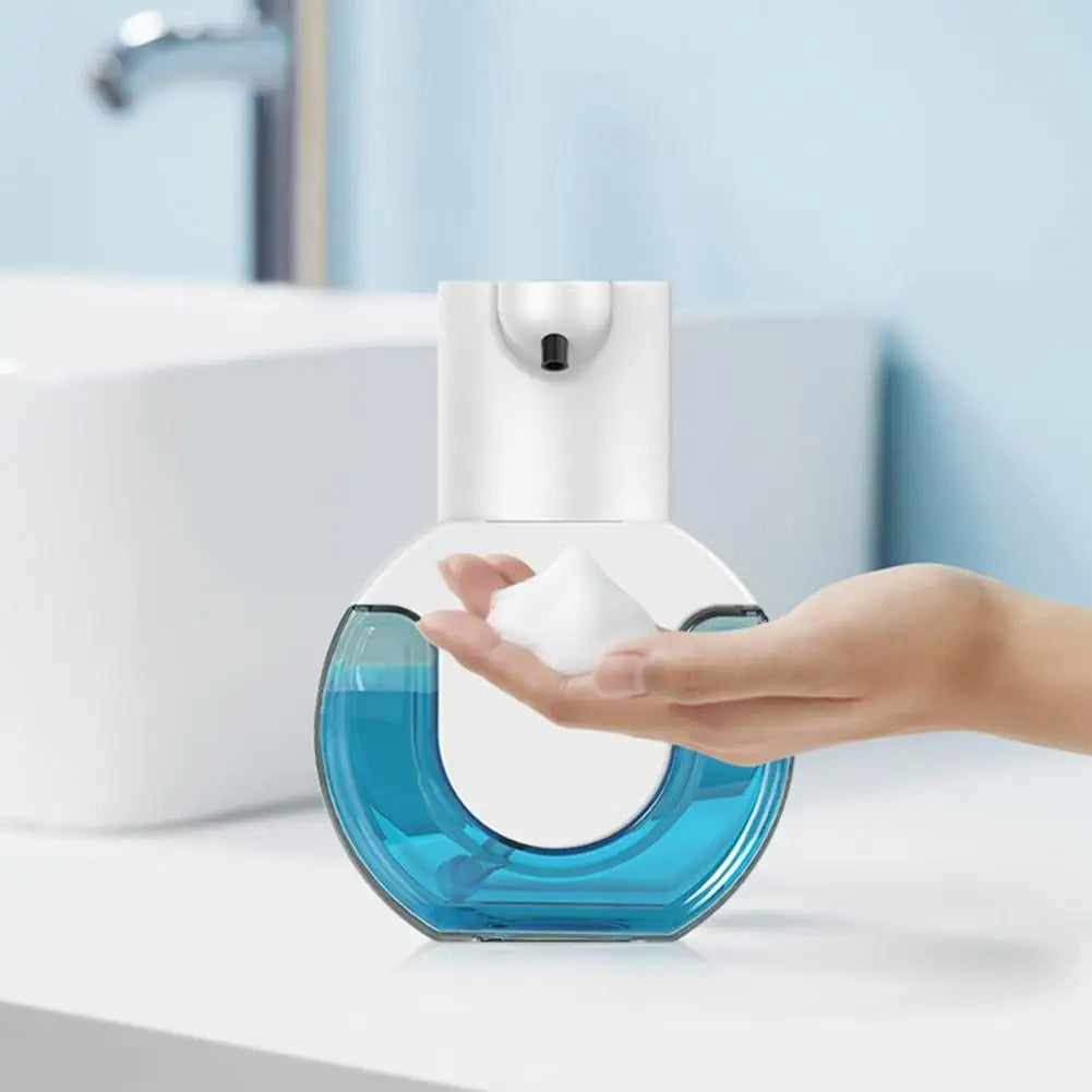 P10 Foam Soap Dispenser Wall Mount 420ml Liquid Soap Dispenser 4 Levels Adjustable Automatic Sensor Hand Soap Dispenser Bathroom