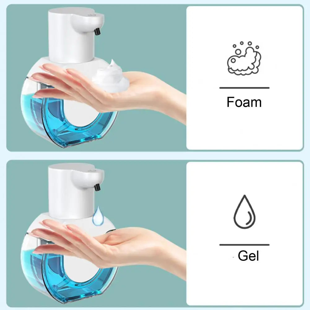 P10 Foam Soap Dispenser Wall Mount 420ml Liquid Soap Dispenser 4 Levels Adjustable Automatic Sensor Hand Soap Dispenser Bathroom