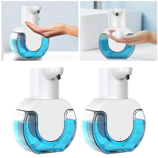 P10 Foam Soap Dispenser Wall Mount 420ml Liquid Soap Dispenser 4 Levels Adjustable Automatic Sensor Hand Soap Dispenser Bathroom