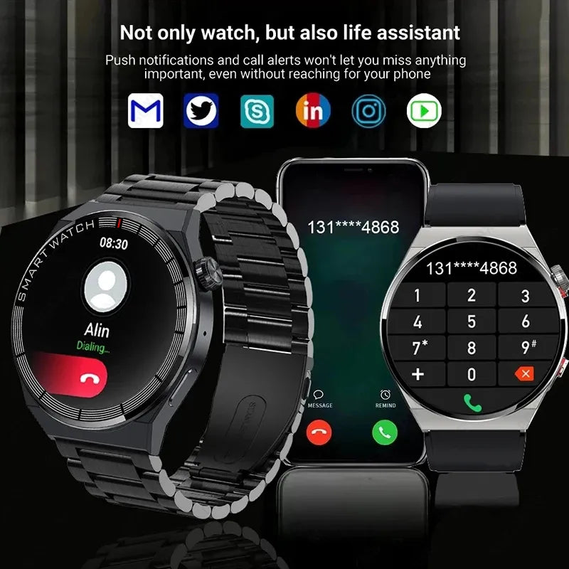 New Men's Watch GT3 Pro Smart Watch with, Heart Rate, Bluetooth Call.