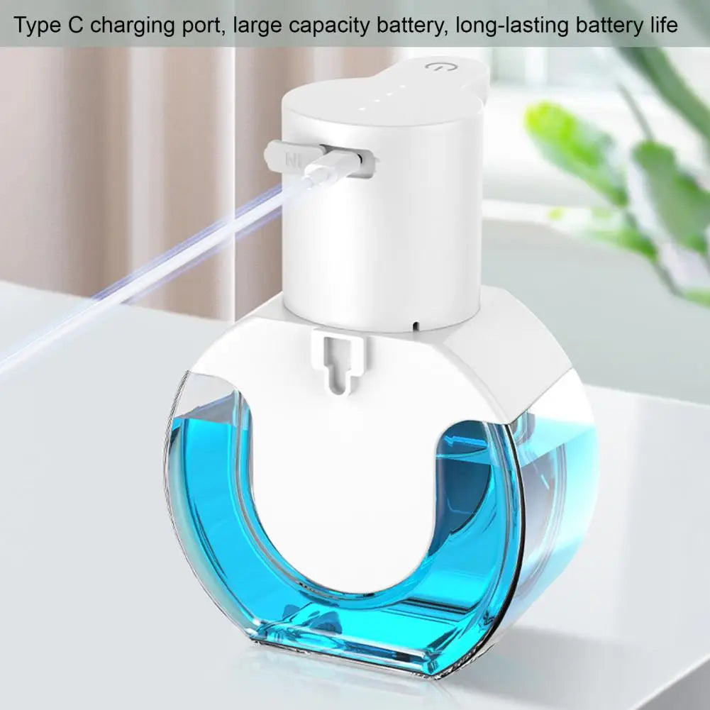 P10 Foam Soap Dispenser Wall Mount 420ml Liquid Soap Dispenser 4 Levels Adjustable Automatic Sensor Hand Soap Dispenser Bathroom