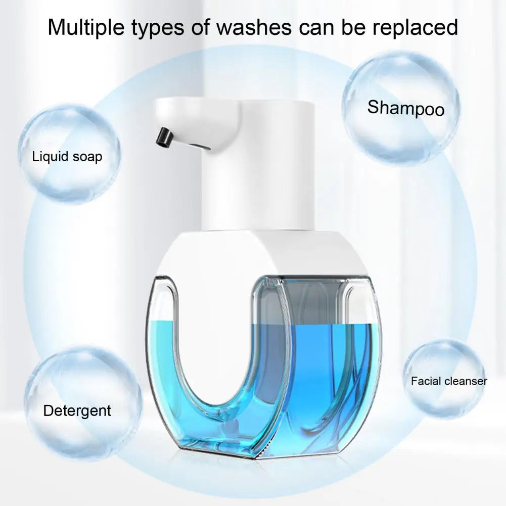 P10 Foam Soap Dispenser Wall Mount 420ml Liquid Soap Dispenser 4 Levels Adjustable Automatic Sensor Hand Soap Dispenser Bathroom