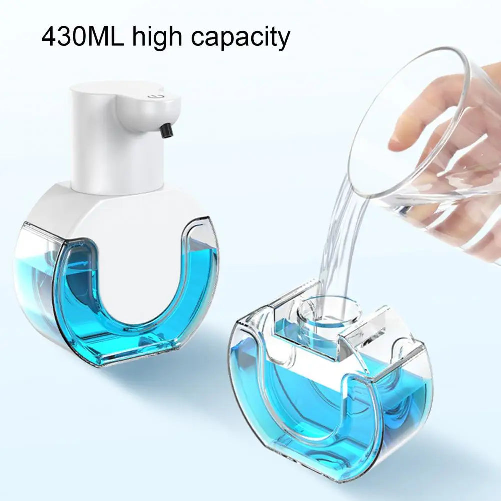 P10 Foam Soap Dispenser Wall Mount 420ml Liquid Soap Dispenser 4 Levels Adjustable Automatic Sensor Hand Soap Dispenser Bathroom