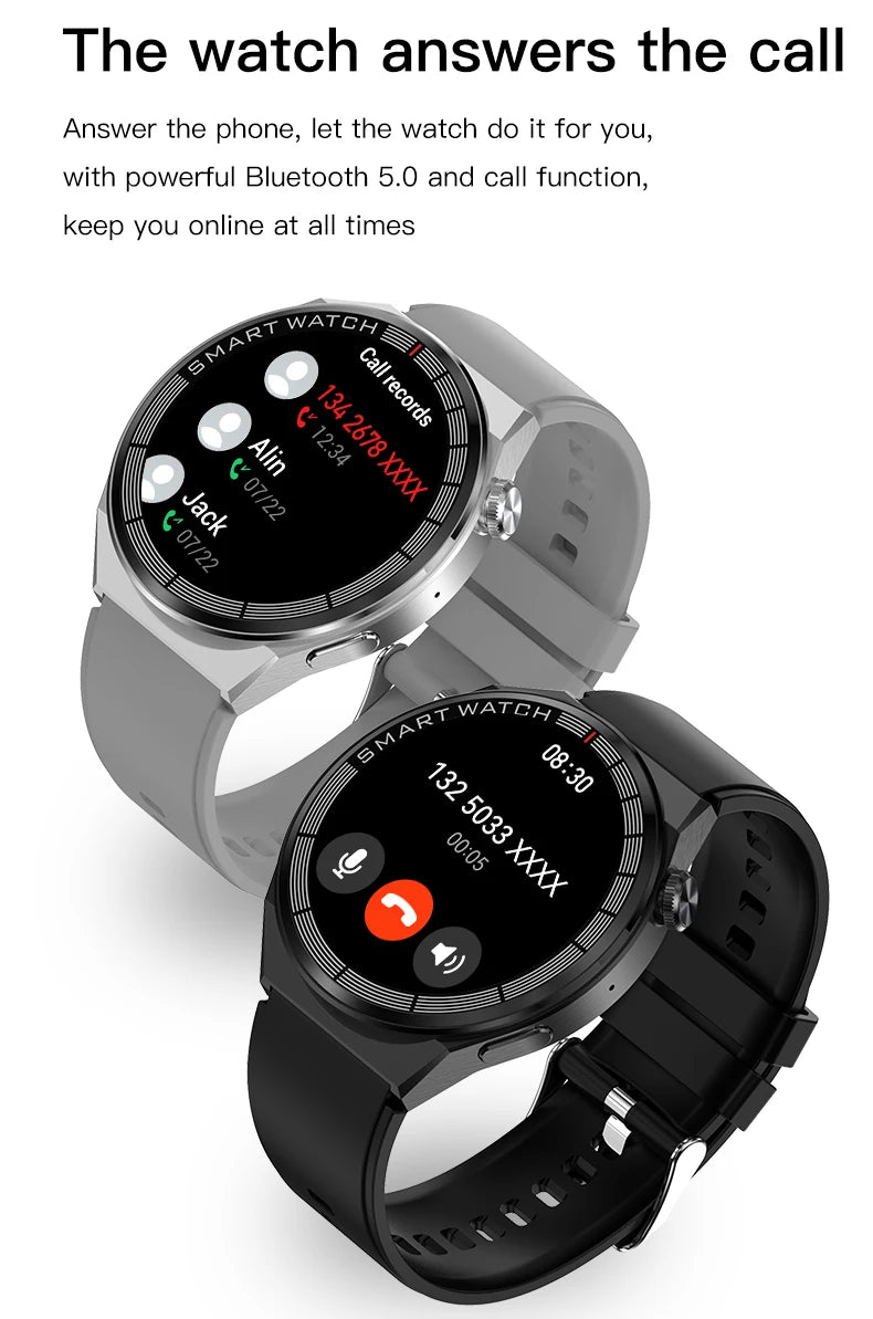 New Men's Watch GT3 Pro Smart Watch with, Heart Rate, Bluetooth Call.