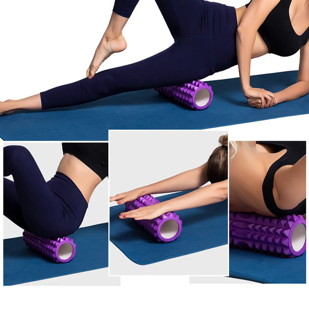 26cm foam roller for Yoga exercises, gym fitness, and pilates.