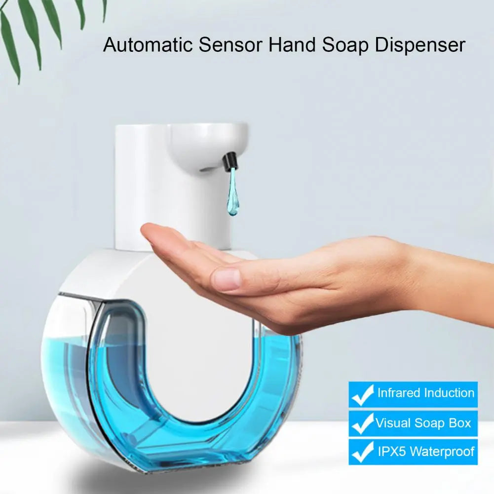 P10 Foam Soap Dispenser Wall Mount 420ml Liquid Soap Dispenser 4 Levels Adjustable Automatic Sensor Hand Soap Dispenser Bathroom