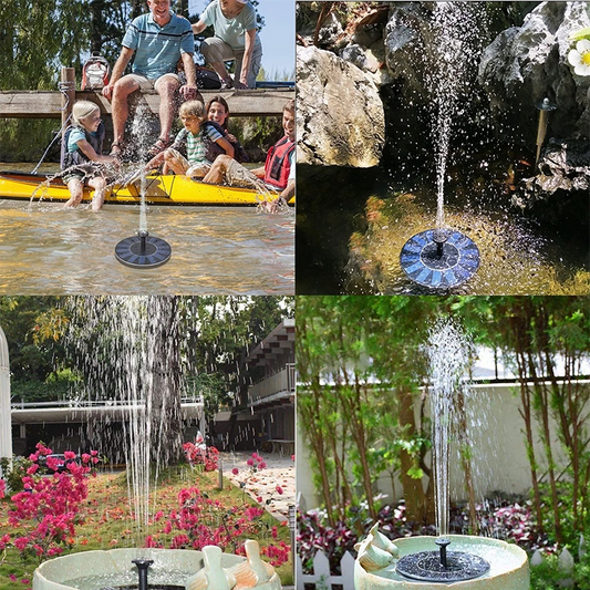 Solar Powered Bird Fountain