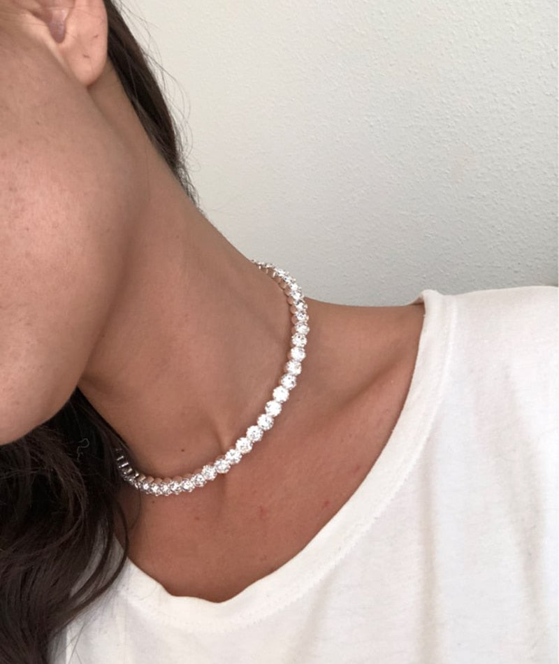 Crystal Rhinestone Choker Necklace