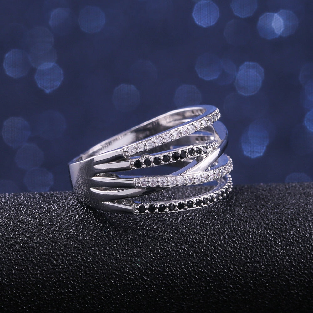 Women's rings Huitan New Twist Ethnic Style