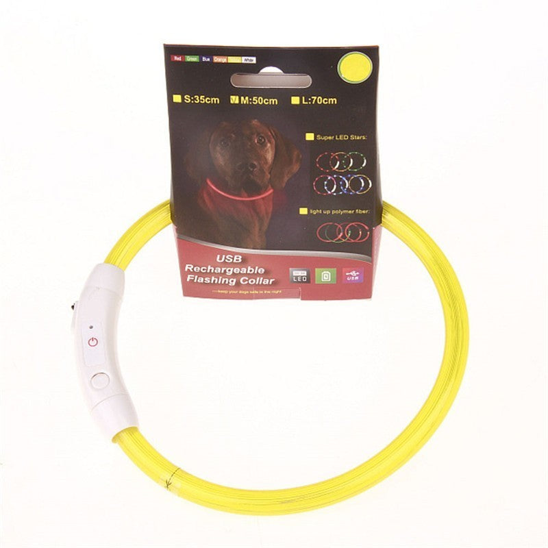 Night Safety  LED pet dog collar.