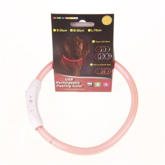 Night Safety  LED pet dog collar.