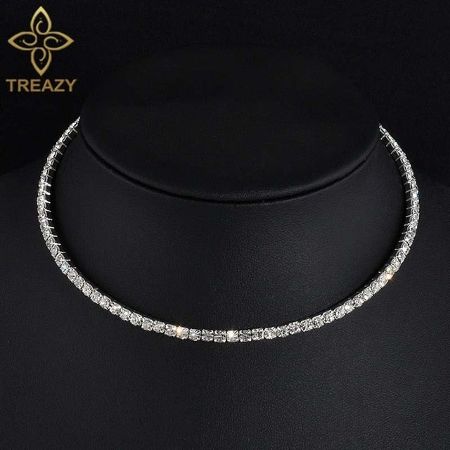 Crystal Rhinestone Choker Necklace