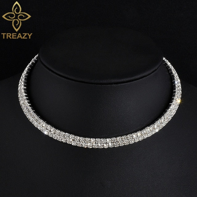 Crystal Rhinestone Choker Necklace