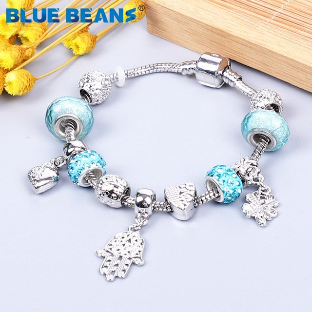 HS -  Women's Bracelets Jewelry Charms Gold / Crystal Stainless Steel Boho Punk Bracelet