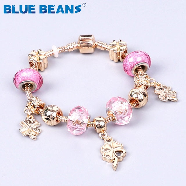 HS -  Women's Bracelets Jewelry Charms Gold / Crystal Stainless Steel Boho Punk Bracelet