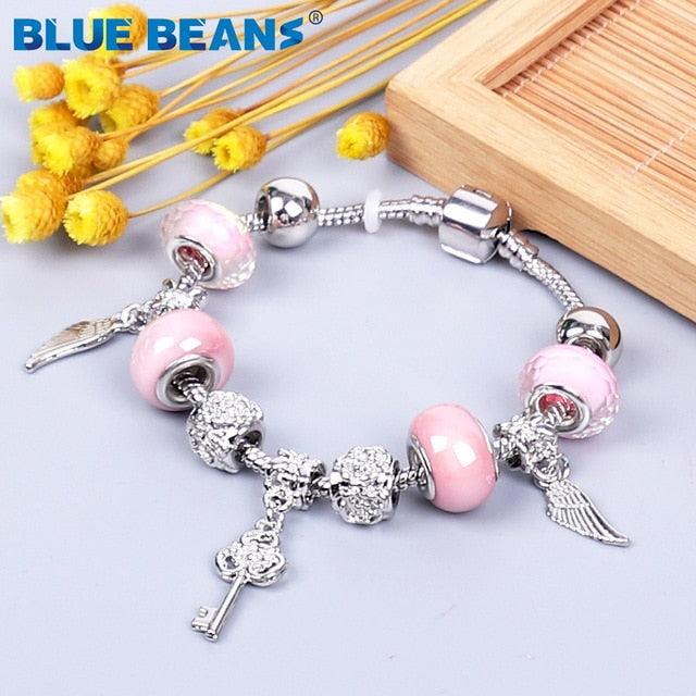 HS -  Women's Bracelets Jewelry Charms Gold / Crystal Stainless Steel Boho Punk Bracelet