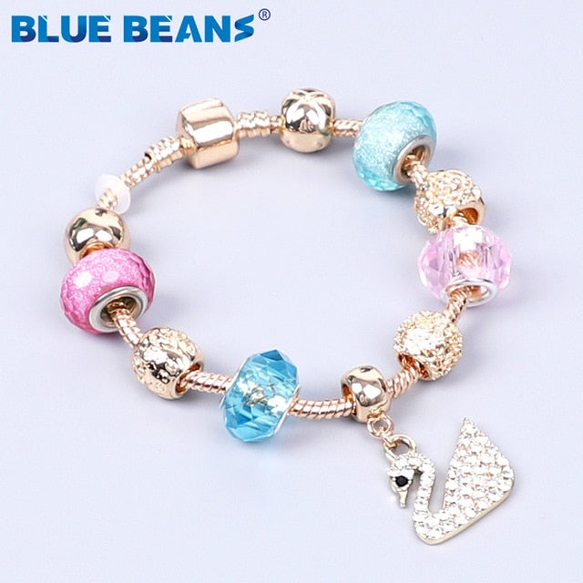 HS -  Women's Bracelets Jewelry Charms Gold / Crystal Stainless Steel Boho Punk Bracelet