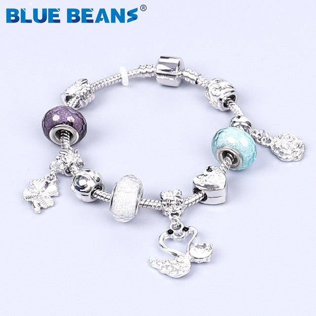 HS -  Women's Bracelets Jewelry Charms Gold / Crystal Stainless Steel Boho Punk Bracelet