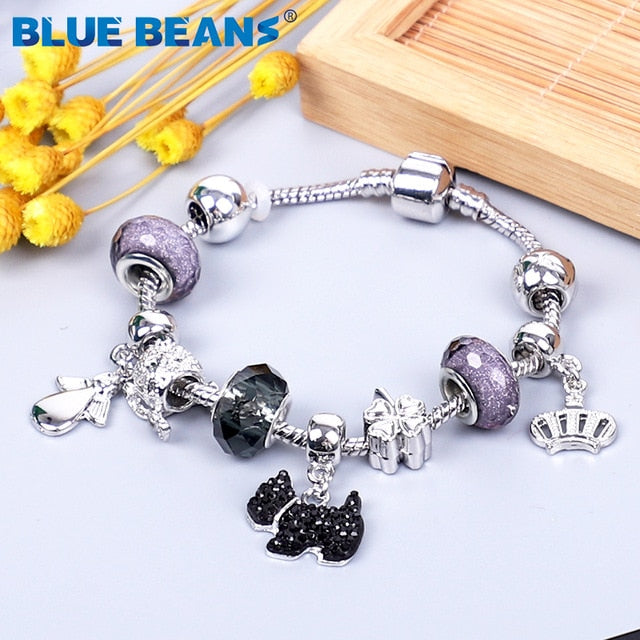 HS -  Women's Bracelets Jewelry Charms Gold / Crystal Stainless Steel Boho Punk Bracelet