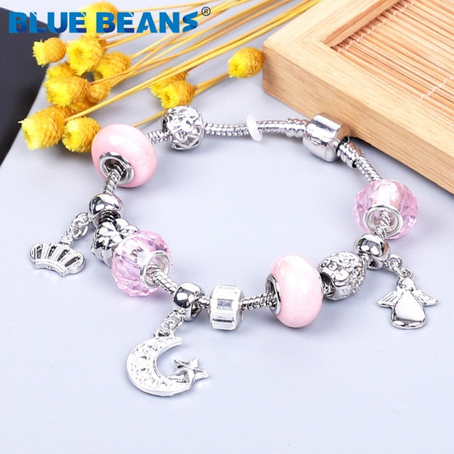 HS -  Women's Bracelets Jewelry Charms Gold / Crystal Stainless Steel Boho Punk Bracelet