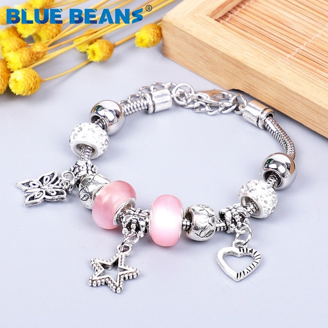 HS -  Women's Bracelets Jewelry Charms Gold / Crystal Stainless Steel Boho Punk Bracelet