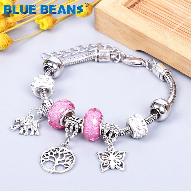 HS -  Women's Bracelets Jewelry Charms Gold / Crystal Stainless Steel Boho Punk Bracelet