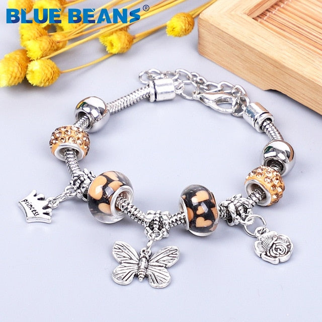 HS -  Women's Bracelets Jewelry Charms Gold / Crystal Stainless Steel Boho Punk Bracelet