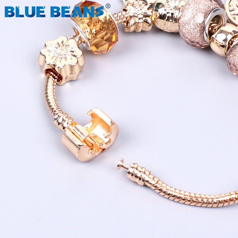 HS -  Women's Bracelets Jewelry Charms Gold / Crystal Stainless Steel Boho Punk Bracelet