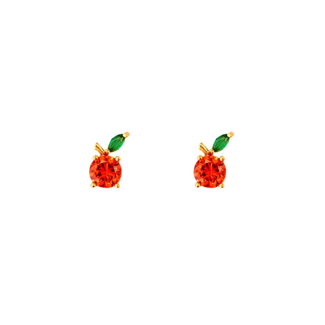 Multicolor Fruit Stud Earrings