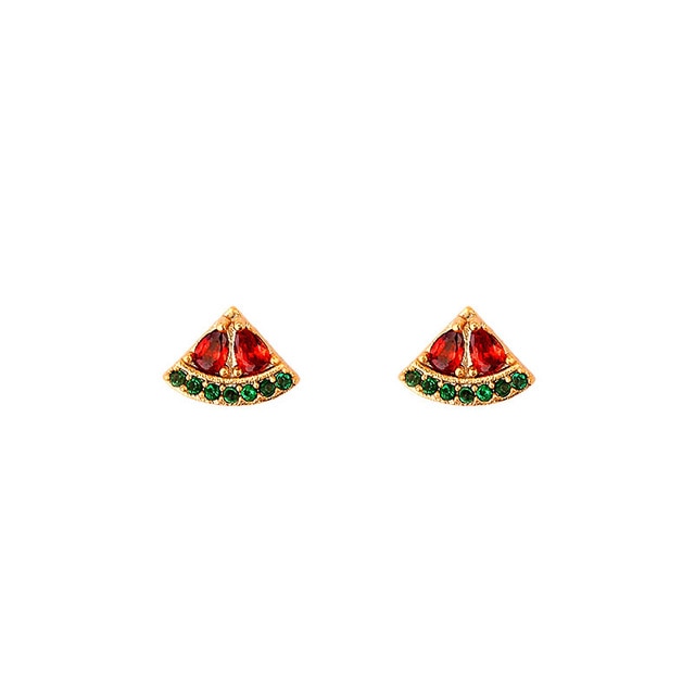 Multicolor Fruit Stud Earrings