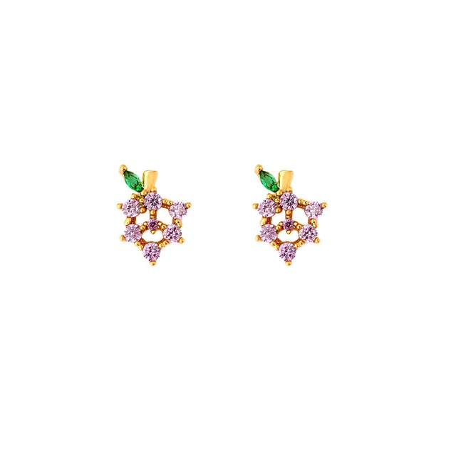 Multicolor Fruit Stud Earrings