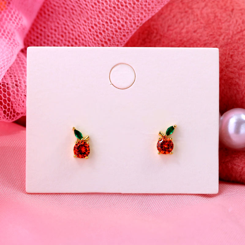 Multicolor Fruit Stud Earrings