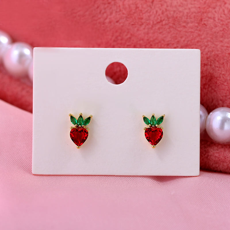 Multicolor Fruit Stud Earrings