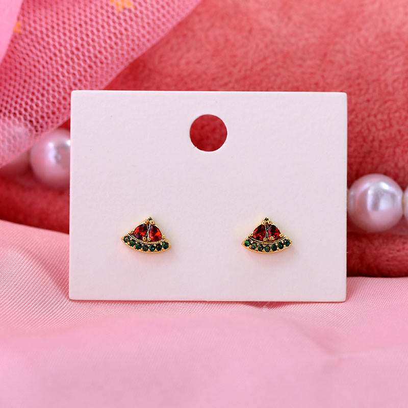 Multicolor Fruit Stud Earrings