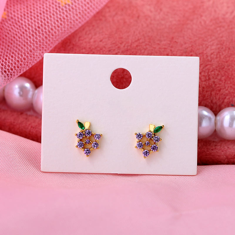 Multicolor Fruit Stud Earrings