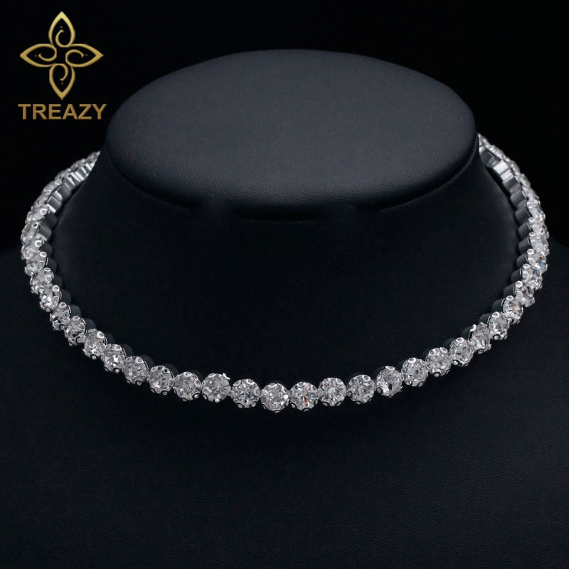 Crystal Rhinestone Choker Necklace