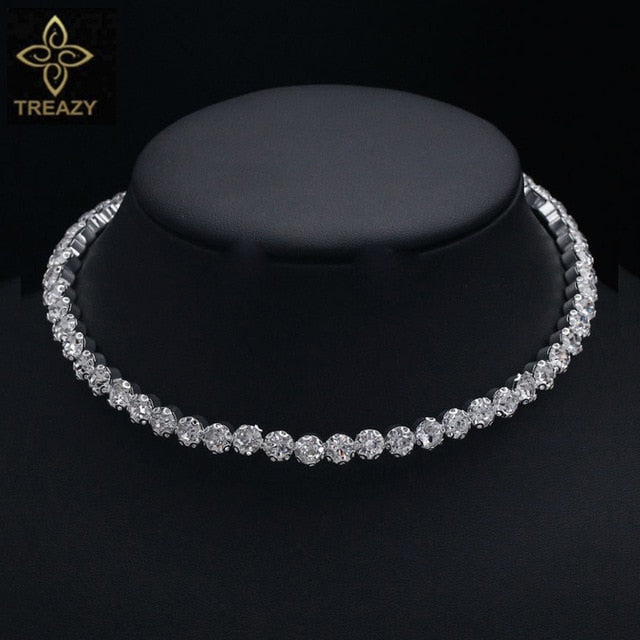 Crystal Rhinestone Choker Necklace