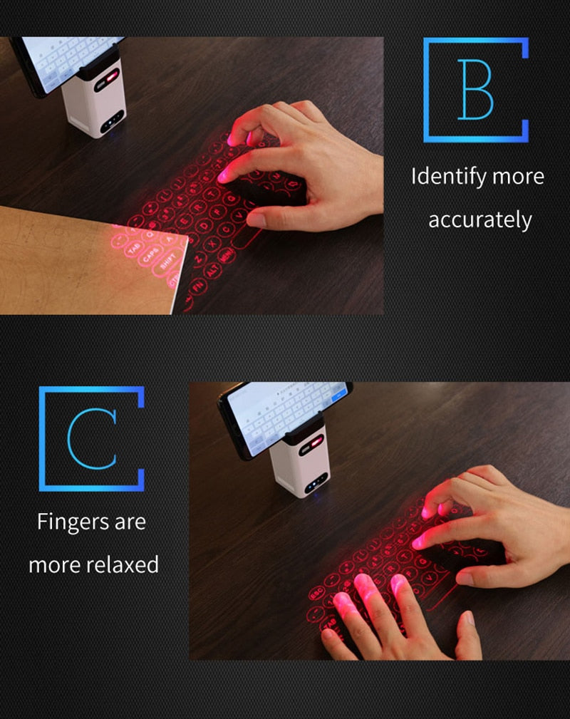 Virtual Laser Keyboard Bluetooth Wireless