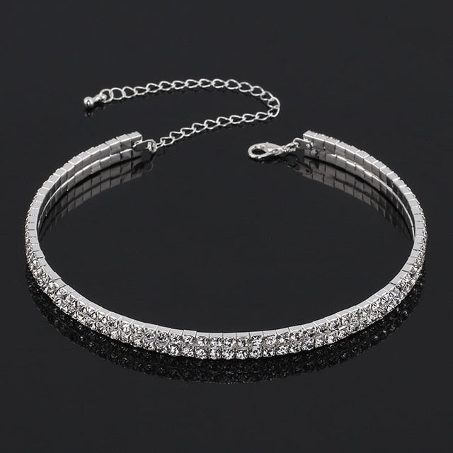 Crystal Rhinestone Choker Necklace