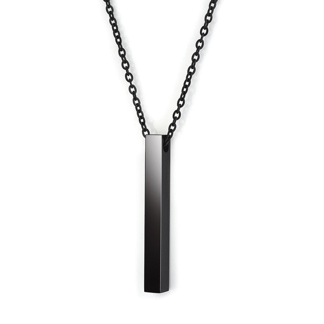 Simple Pendant Necklace Geometric Stainless Steel