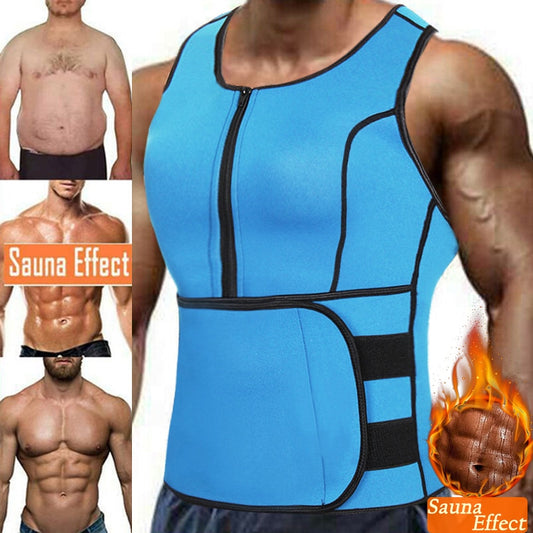 Neoprene Sauna workout Suit, body shaper and adjustable tank top.