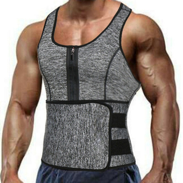 Neoprene Sauna workout Suit, body shaper and adjustable tank top.